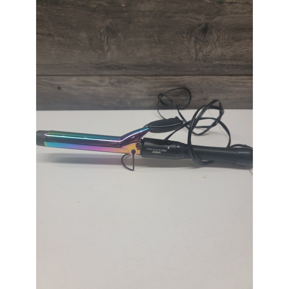 INFINITIPRO BY CONAIR Rainbow Titanium Curling Wand 1  " Anti FrizzN